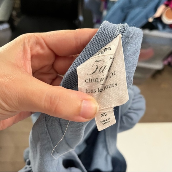 Cinq a Sept Libby Top Glacier Blue Extra Small XS E2 - Picture 4 of 6